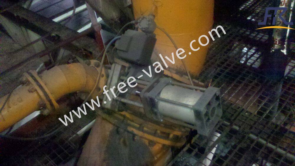 Pneumatic knife gate valve application 01
