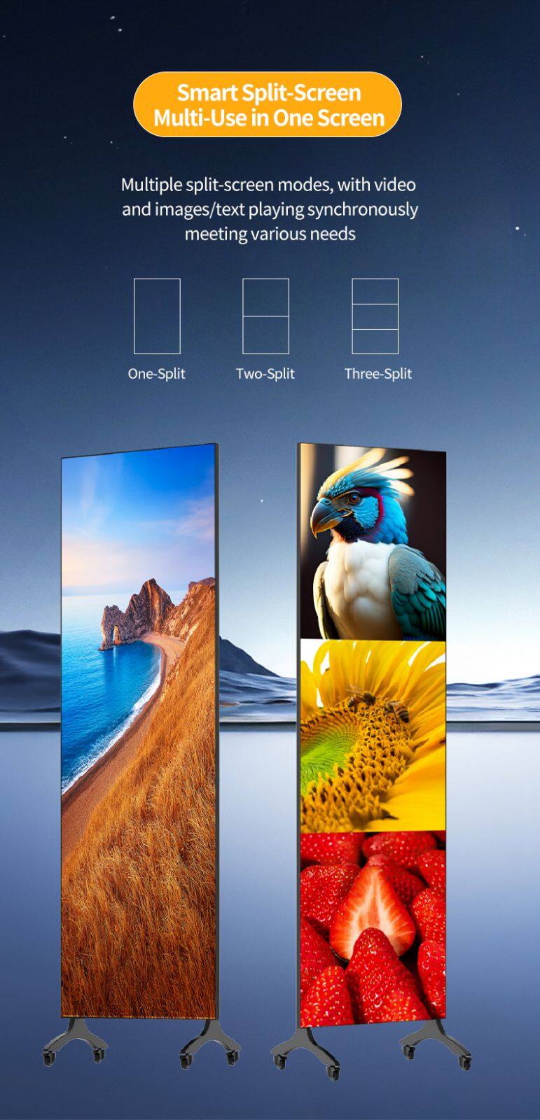 Hot-selling High Quality Factory Direct Sales Indoor 3in1 P1.25 P1.56 P1.95 P2.5 P2.6 P2.97 P3.91 Poster LED Display Screen