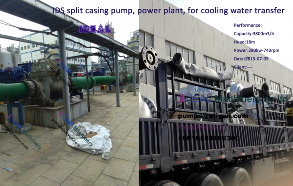 IDS split casing pump, power plant, for cooling water