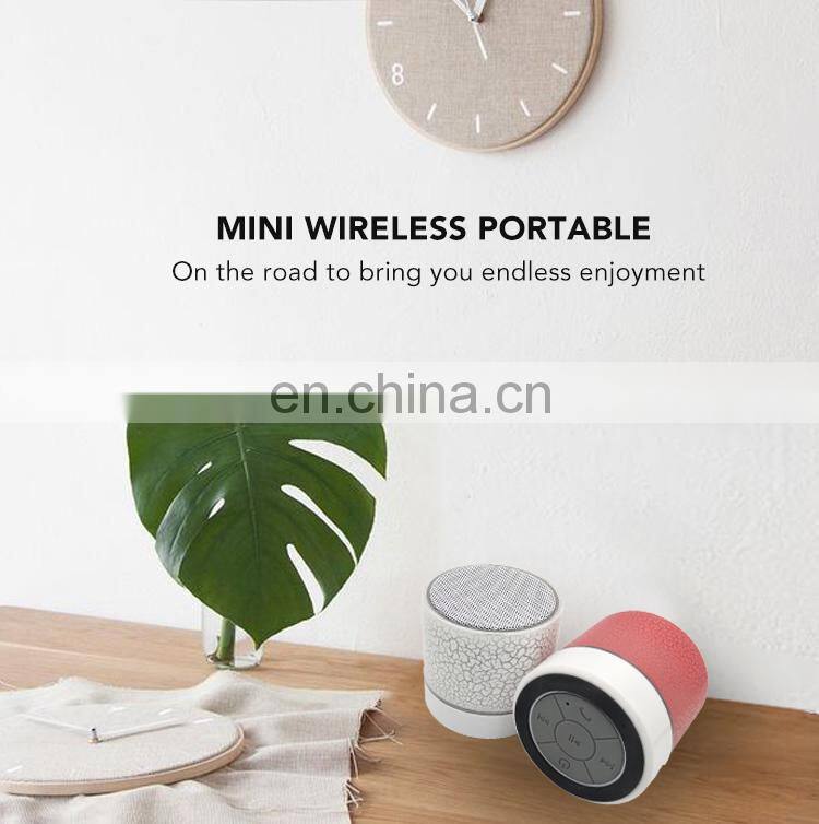 Wireless Speaker Audio MP3 Player Colorful Lights Hand-free Portable Speaker
