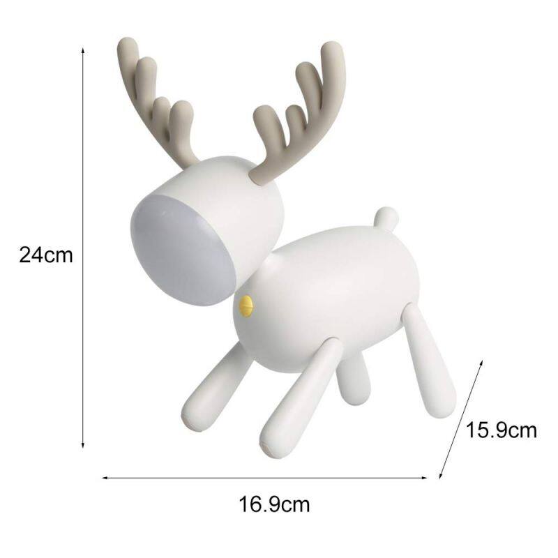 Best Selling Silicone Mood Light Chargeable LED Deer Children Night Light Touchable 7 colors USB Sensor Bedroom Portable
