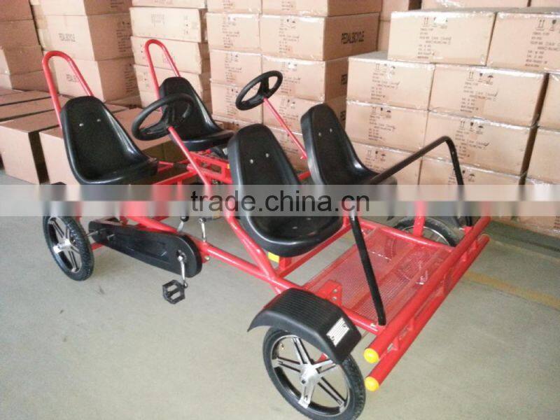 person four seat pedal car four wheel surrey bike GoldSupplier