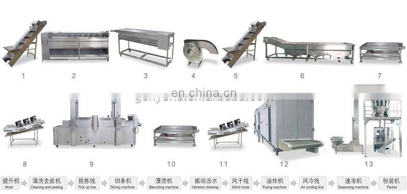 Automatic Potato Chips processing plant