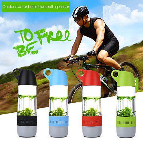 outdoor sport waterproof portable wireless music bottle speaker with mic