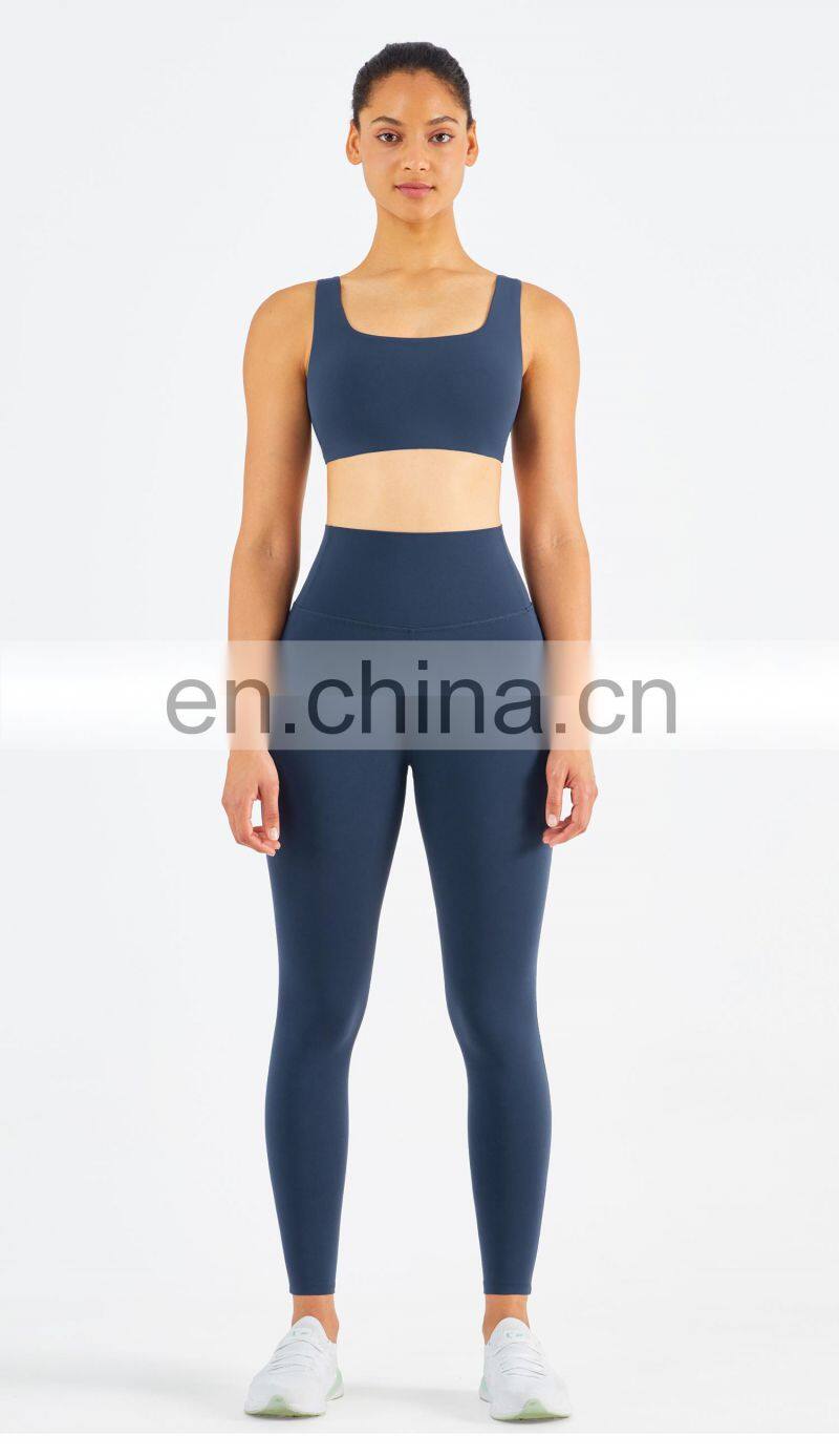Gym Activewear Sexy Sports Bra Crop Top Outfits Women Gym Fitness Sets Tights Leggings