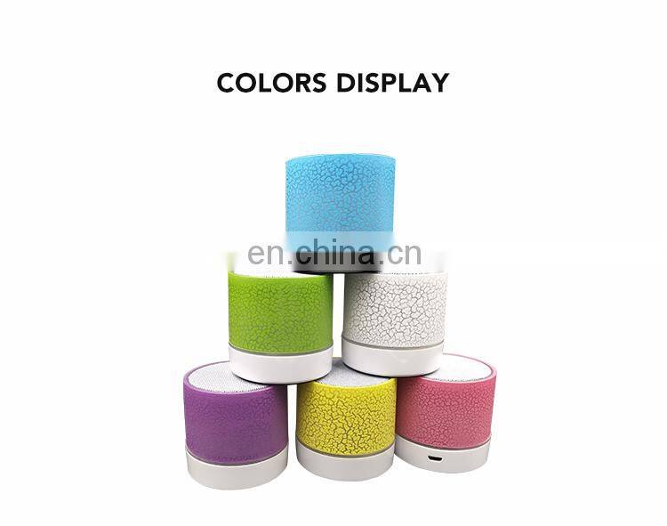 Wireless Speaker Audio MP3 Player Colorful Lights Hand-free Portable Speaker