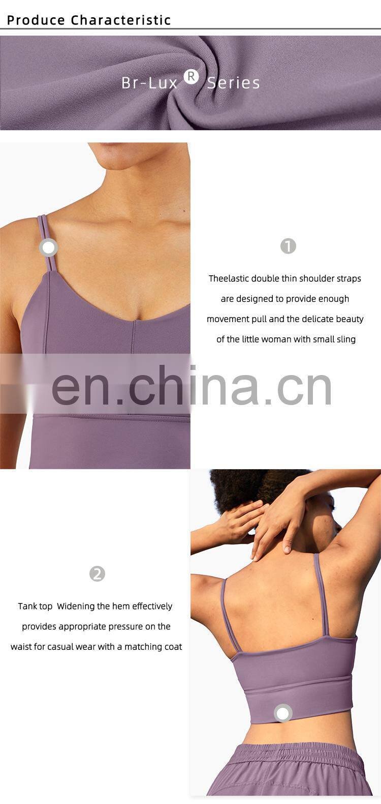 New Arrival Women Padded Sports Bra Support Fitness Workout Yoga Bra Camisole Tank Top