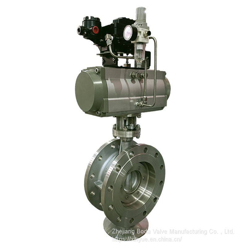 气动调节法兰蝶阀