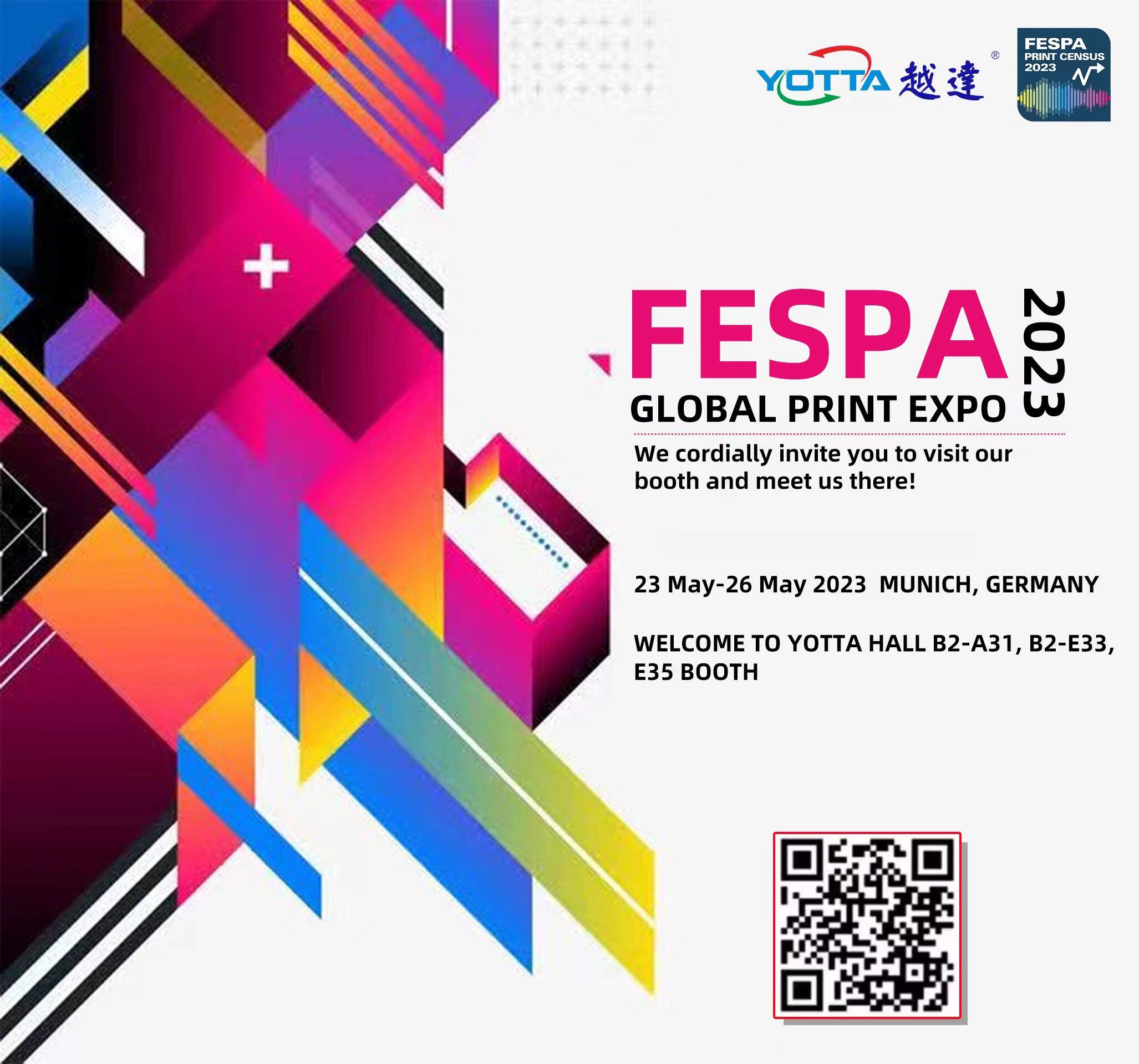 Visit Yotta at FESPA Global Print Expo Munich, Germany 2023.