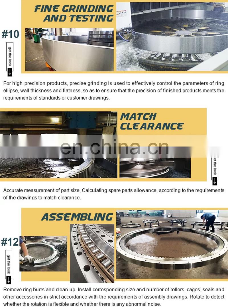 High-altitude Operating Vehicle Slewing Ring Base Rotating Inner/outer Gear Bearing roller bearings