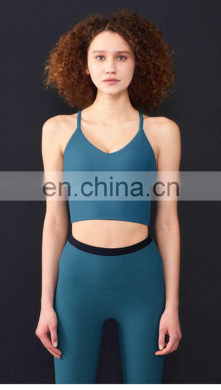 Hollow Out Sports Bra for Women Sexy Training Top for Yoga Suit Workout Fitness Wear