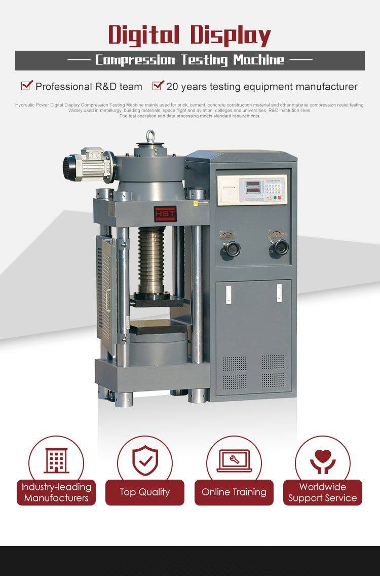 2000kn Digital Display Pressure Gauge Calibration of Compression Testing Machine