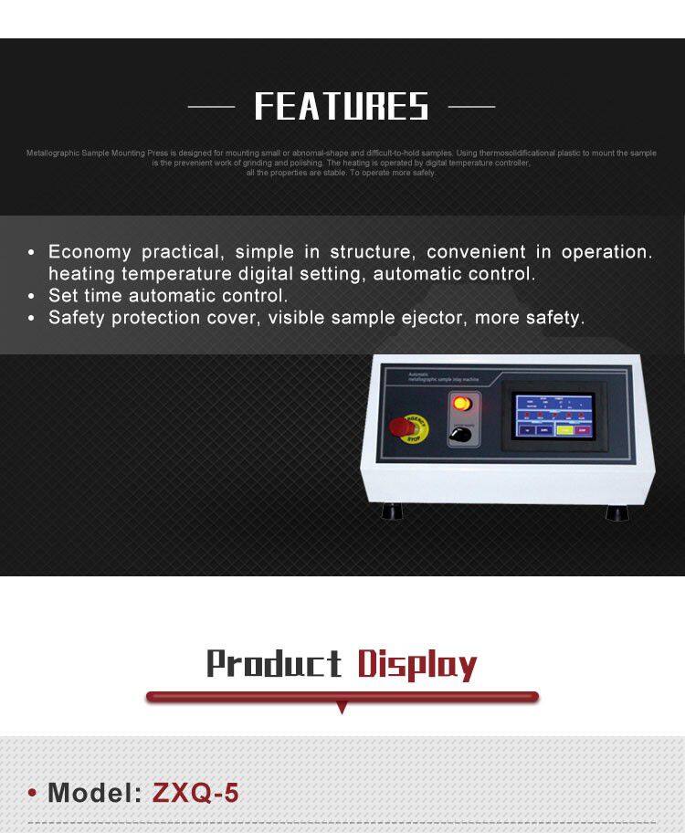HST ZXQ-5 Automatic Touch Screen Metallographic Specimen Mounting Presses