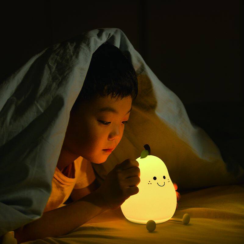 Cute Silicone Unicorn Kids Bed Room Night Light USB Rechargeable Indoor LED Night Lamp Lithium Battery 7 Colors RGB for Children