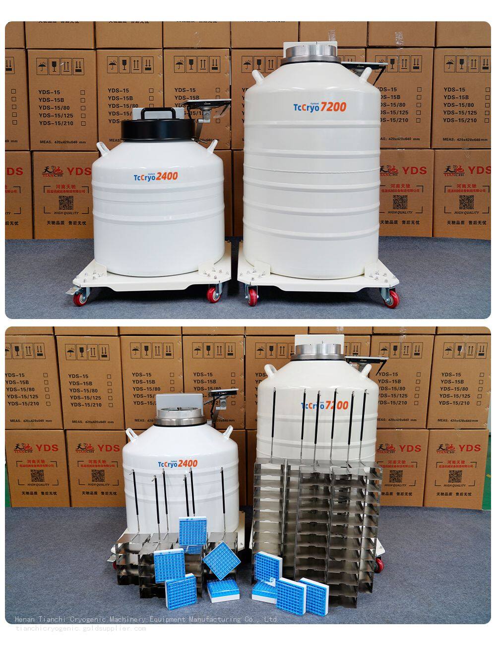 TcCryo laboratory system dewar Actual Shot