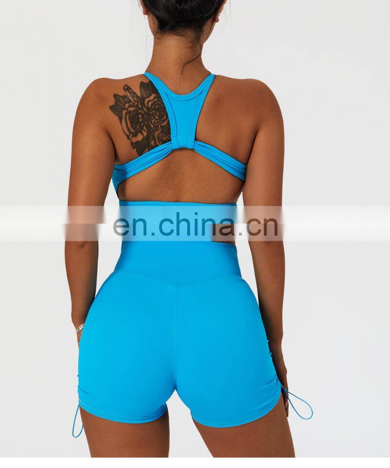 Sexy Backless Sports High Impact Gym Bras Factory Sales Women Quick Dry Sling Yoga Tops