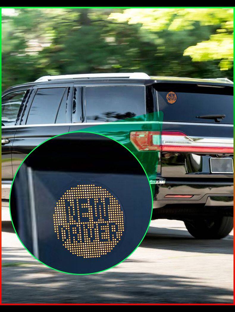 RGB 5V Car Windshield LED Screen New Devil's Eye Flexible Panel with APP Remote Control Scrolling Animated Eyes for Cars