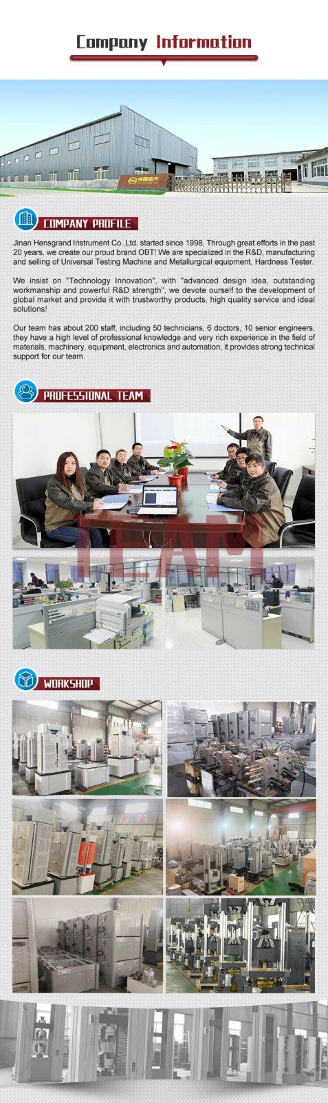 1000KN Electro-Hydraulic Tensile Test Machine Compression 1000kn Tensile Universal Testing Compressive Bending Strength Machine