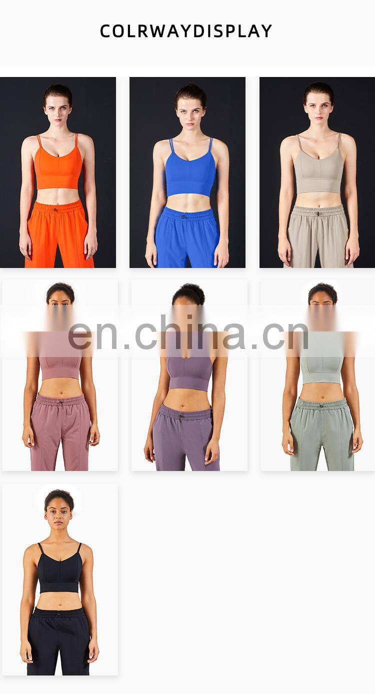 New Arrival Women Padded Sports Bra Support Fitness Workout Yoga Bra Camisole Tank Top