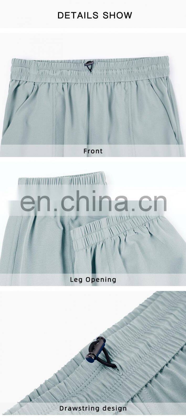 UV Protection Outdoor Sweatpants Drawstring Gym Jogger Woman Yoga Pants With Pocket
