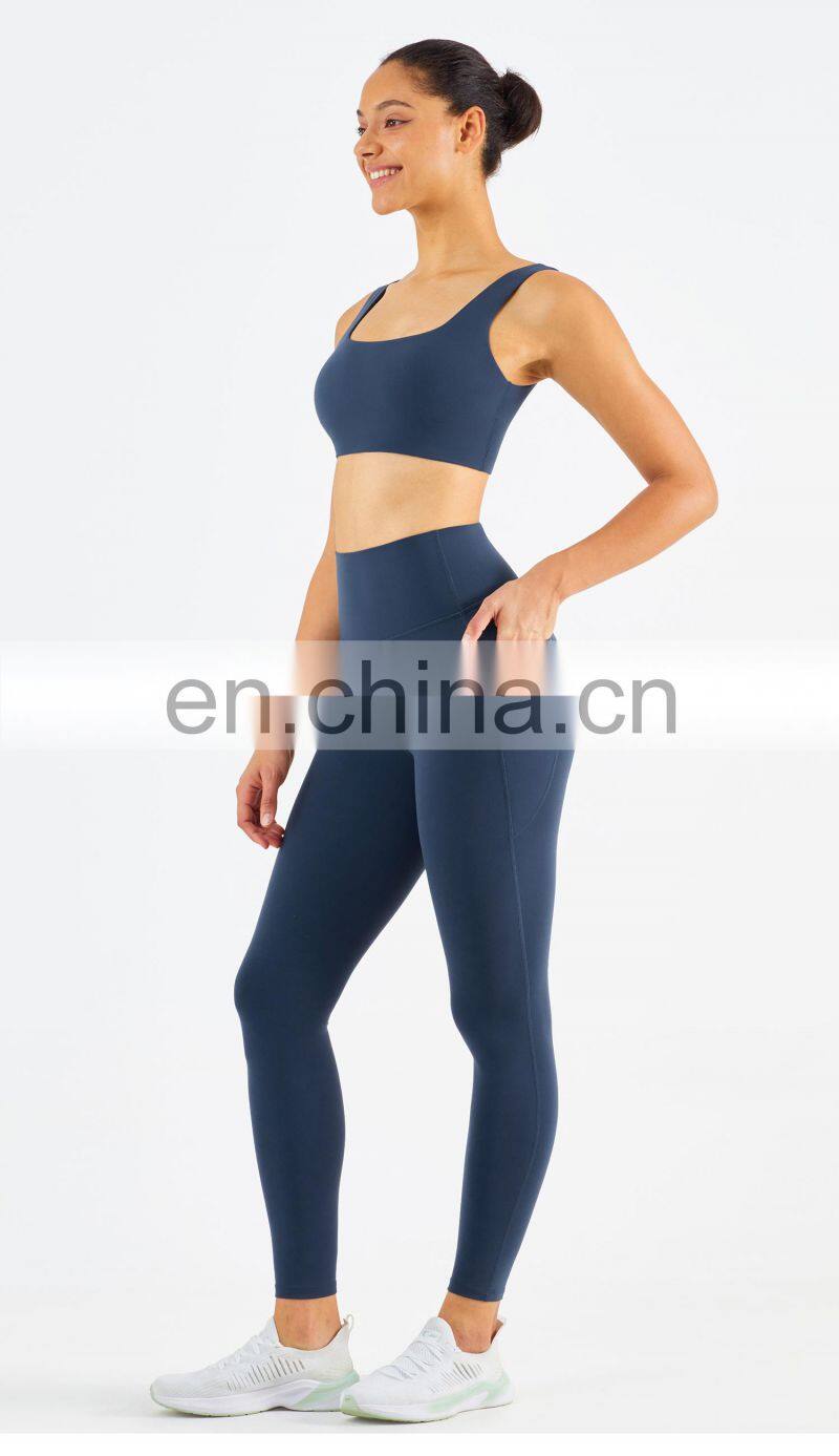 Gym Activewear Sexy Sports Bra Crop Top Outfits Women Gym Fitness Sets Tights Leggings