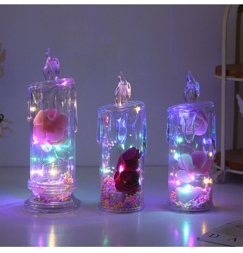 LED Electronic Candle Light Valentine's Day Creative Atmosphere Candle Light Night Light
