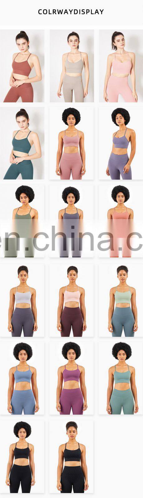 Custom Full Coverage Gym Tank Top Women High Impact Y Back Women Sports Bras Two Mile Wear