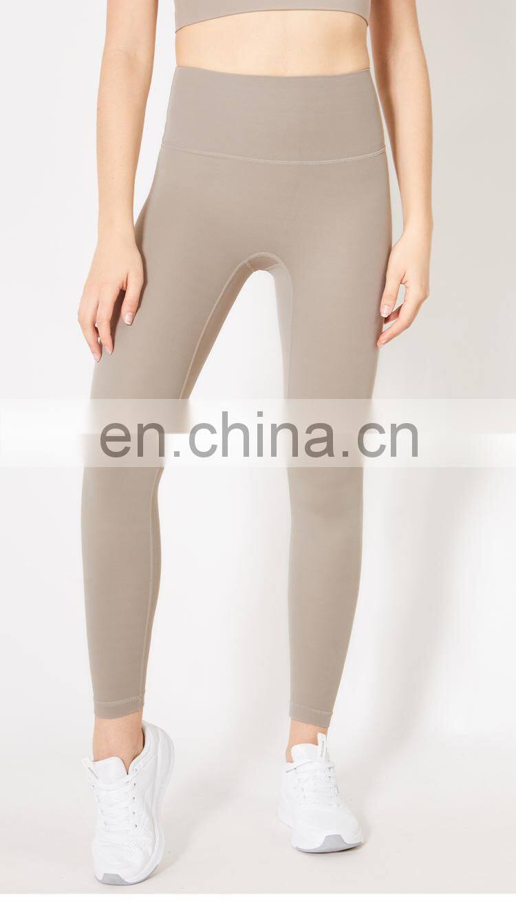 2021 ECO Girls Fitness Sport Leggings Tights Pants Custom Logo Push Up Yoga Pants With Pocket