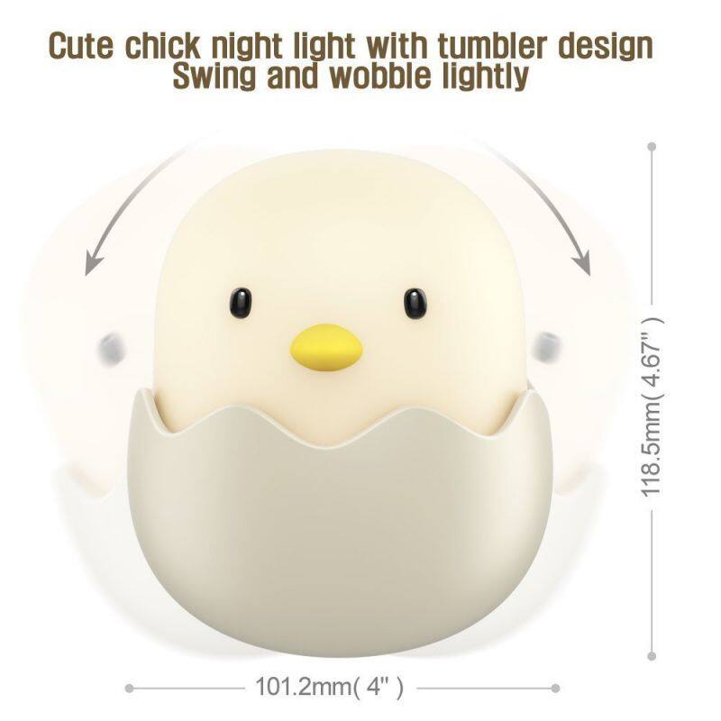 Help Sleeping USB Rechargeable Touch Sensor Eye Protection LED Cute Small Night Light Cartoon Silicone Children Led Lamp Gift