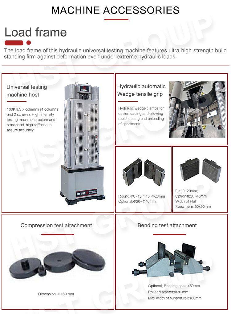 (GOOD)Electro-Hydraulic Servo Universal Material Testing Machine Metals/Plastic/Steel Testing Equipment
