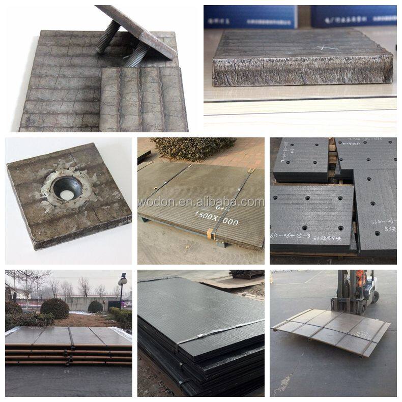 Plate High Hardness 58-63 HRC Wear Resistant Composite Welded Wear Steel  Plate