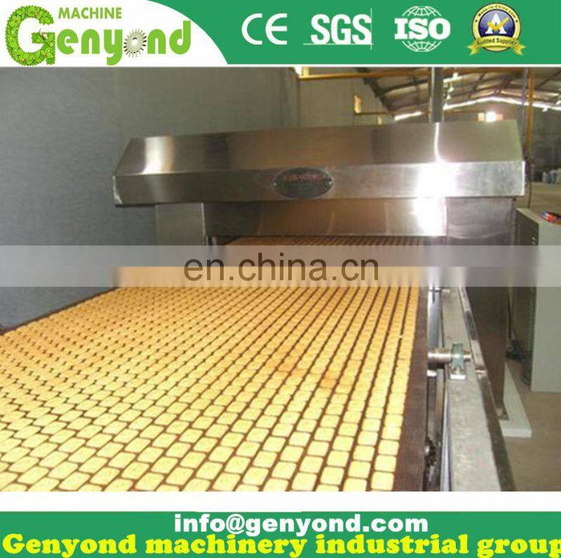 stainless steel small scale industry biscuit making machine