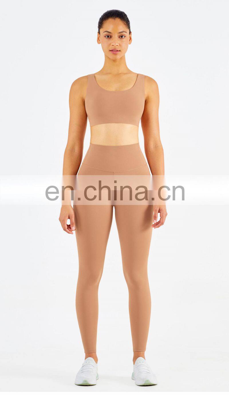 Gym Activewear Sexy Sports Bra Crop Top Outfits Women Gym Fitness Sets Tights Leggings