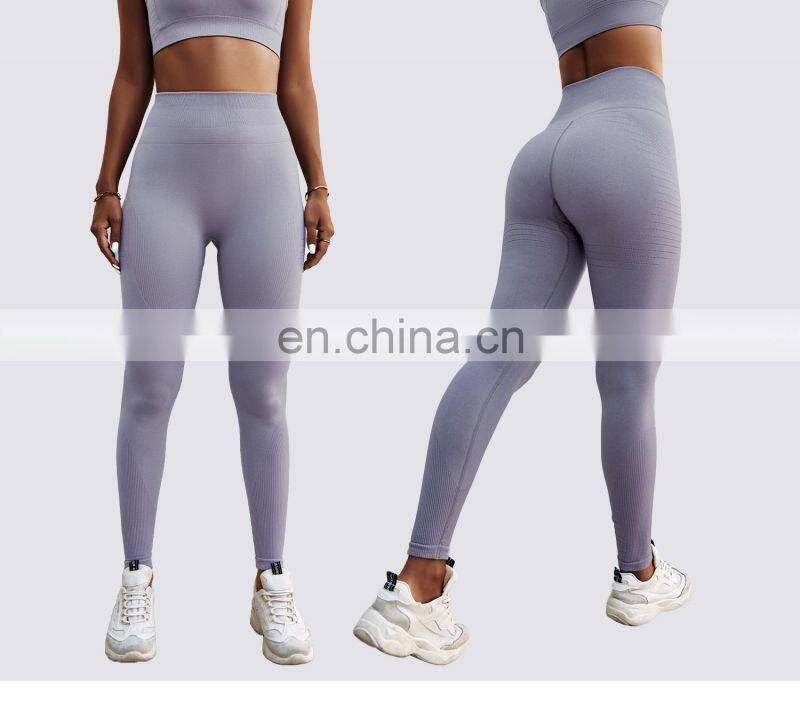 Seamless High Waist Leggings Custom Women Fitness Sports Four Way Stretch Leggings