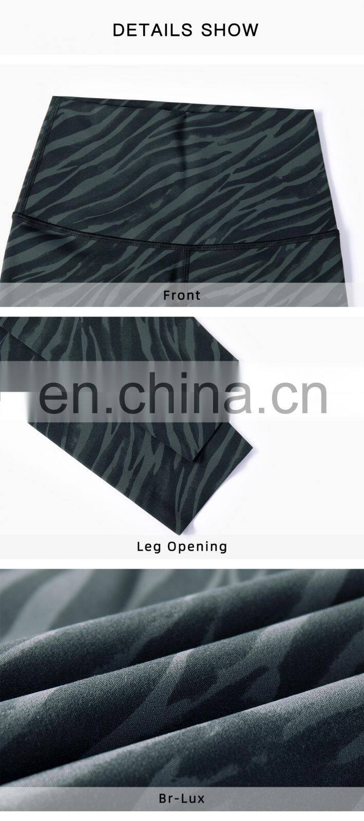 New High Waist Leggings Yoga Wear Sexy Women's Tie Dye Running Plus Size Leggings Zebra