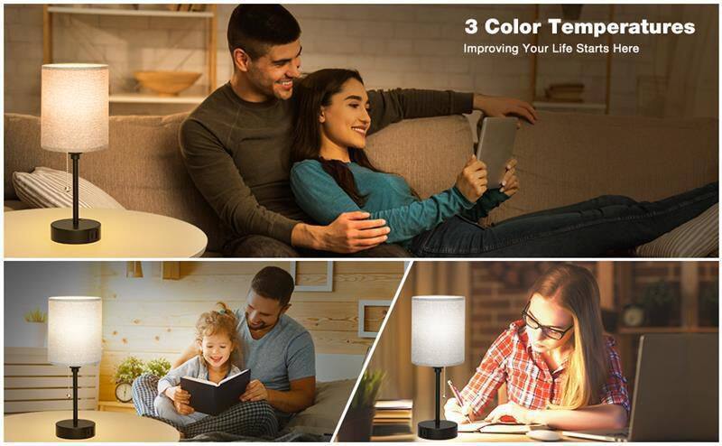 Nordic Style Bedroom Table Lamp Study Room Decoration USB Desk Lamp Led Bedside Table Lamp