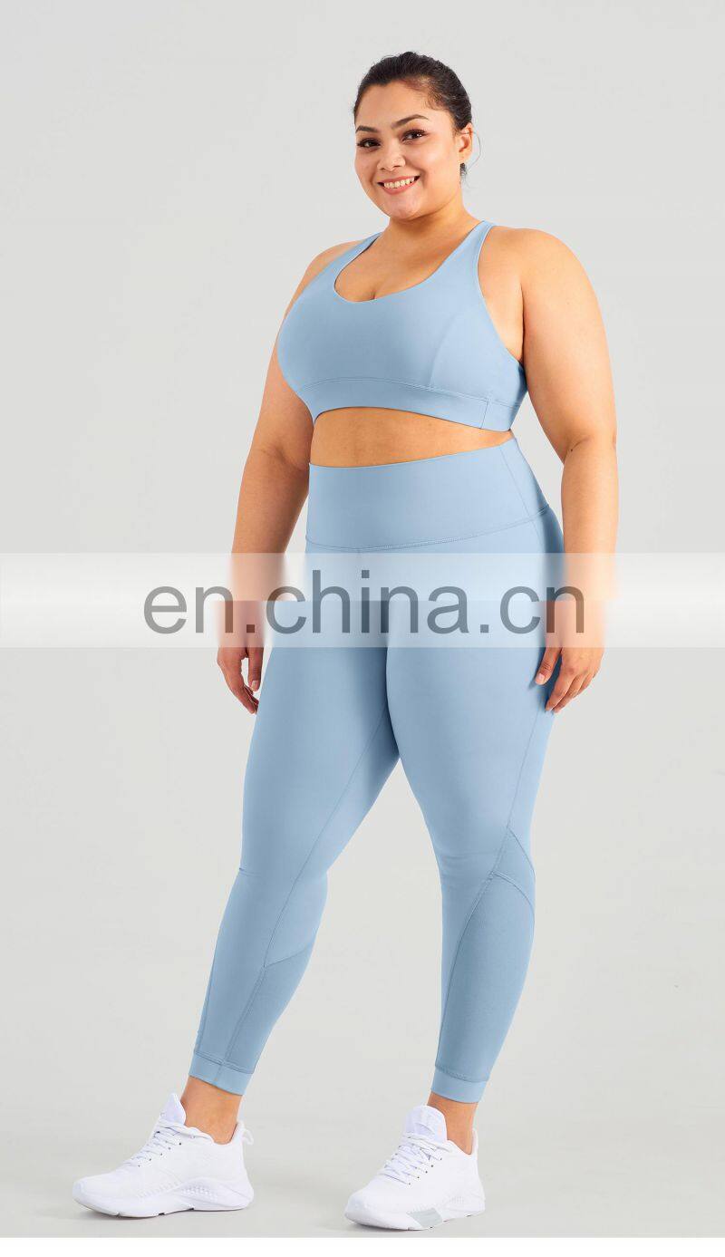 Hot Sale Mesh Breathable Gym Leggings Women Plus Size Scrunch Butt Sport Pants