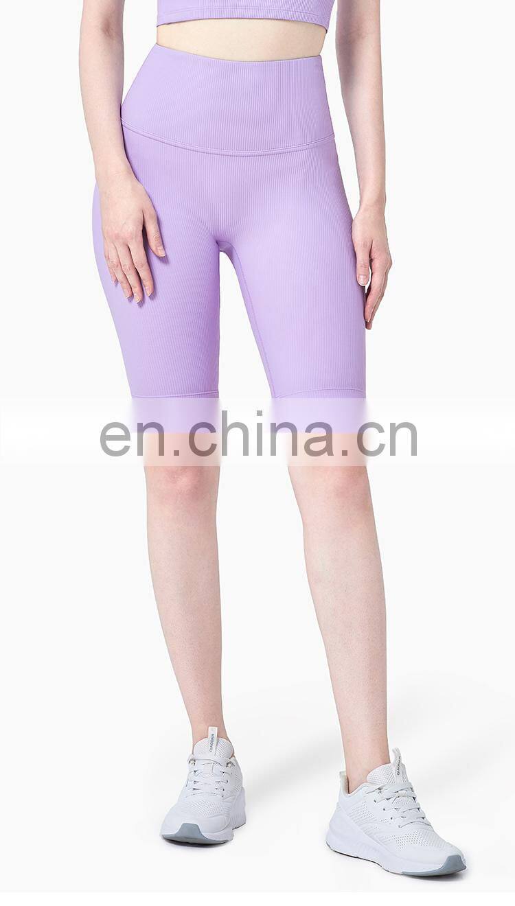 Recycled Custom Fitness Leggings Peach Buttocks Gym Shorts Women
