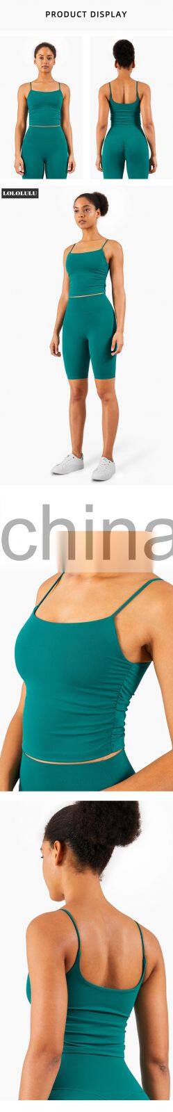 High Quality Sports Bra Skin-Friendly Workout Thin Strap Yoga Custom Tank Top Women