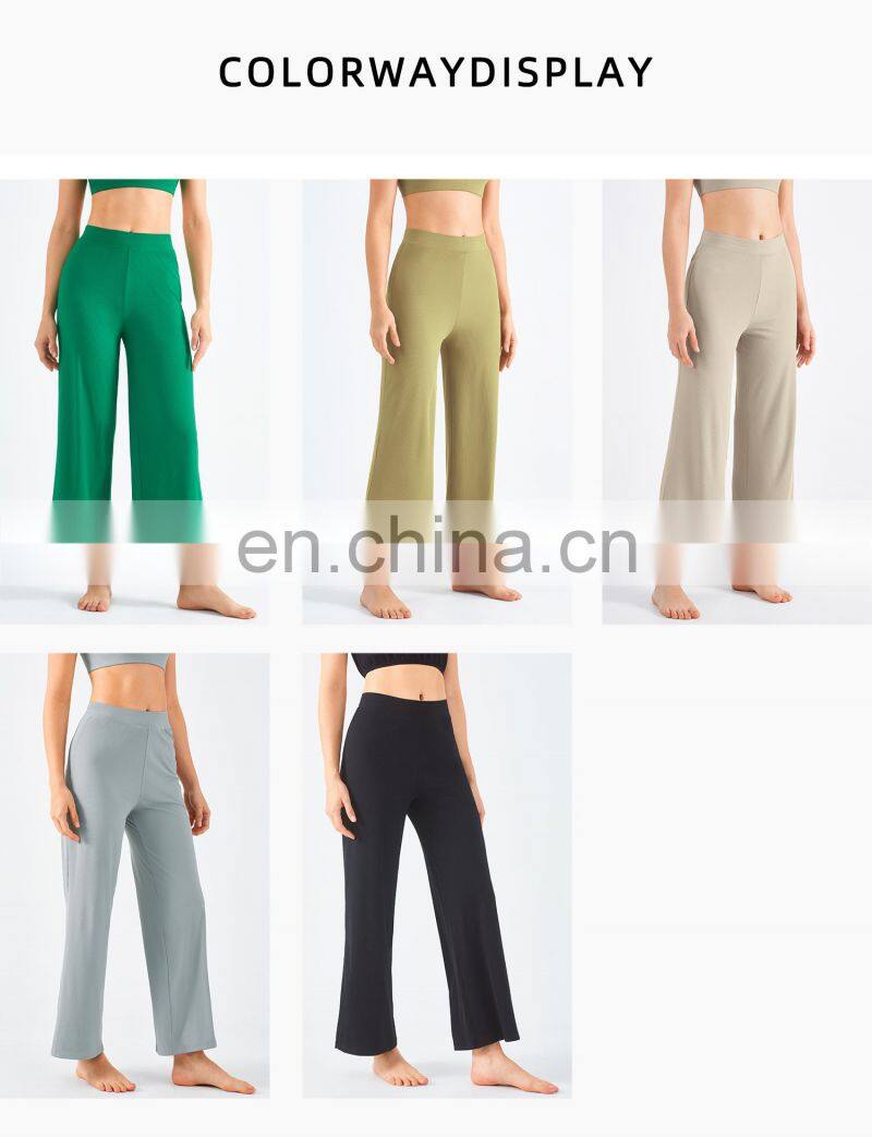 Newly Adjustable High Waisted Yoga Pants With Pocket Recyclable Jogging Sweatpants