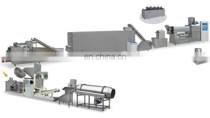 automatic healthy breakfast corn flakes production line/corn chips processing line