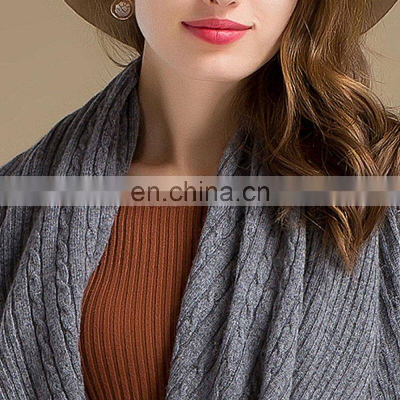 Womens Casual Sweater Cardigan Scarf Collar Long Cardigans Women's Cashmere Sweaters