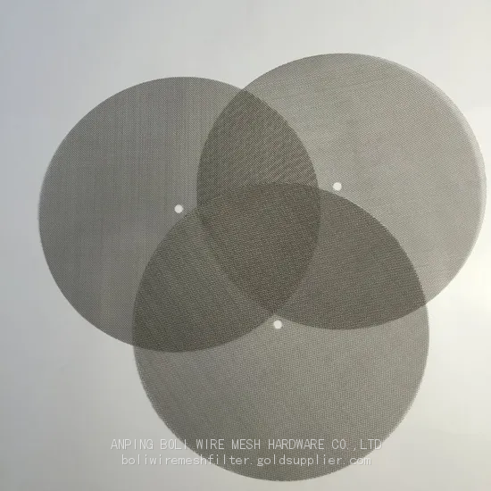 Stainless-Steel-Wire-Mesh-Round-Filter-Disc-Metal-Mesh-Screen-Filter-Disk-Black-Wire-Cloth-Weave-Fil