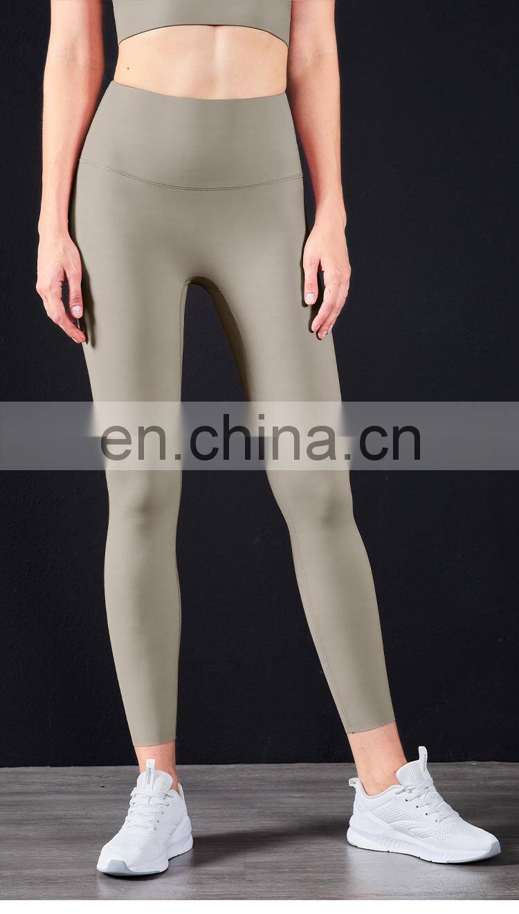 2022 Wholesale Anti Curling High Waist Yoga Pants No T Line Yoga Leggings ECO Friendly