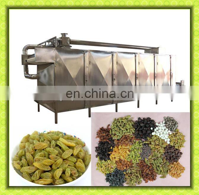 Raisin stem removing machine