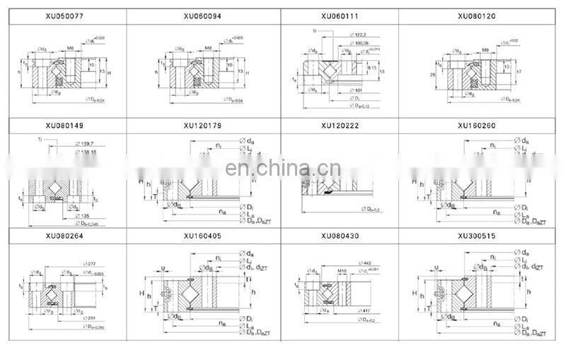 Crossed Roller Bearing CRBH10020 Standard Parts Bearing Small Robot
