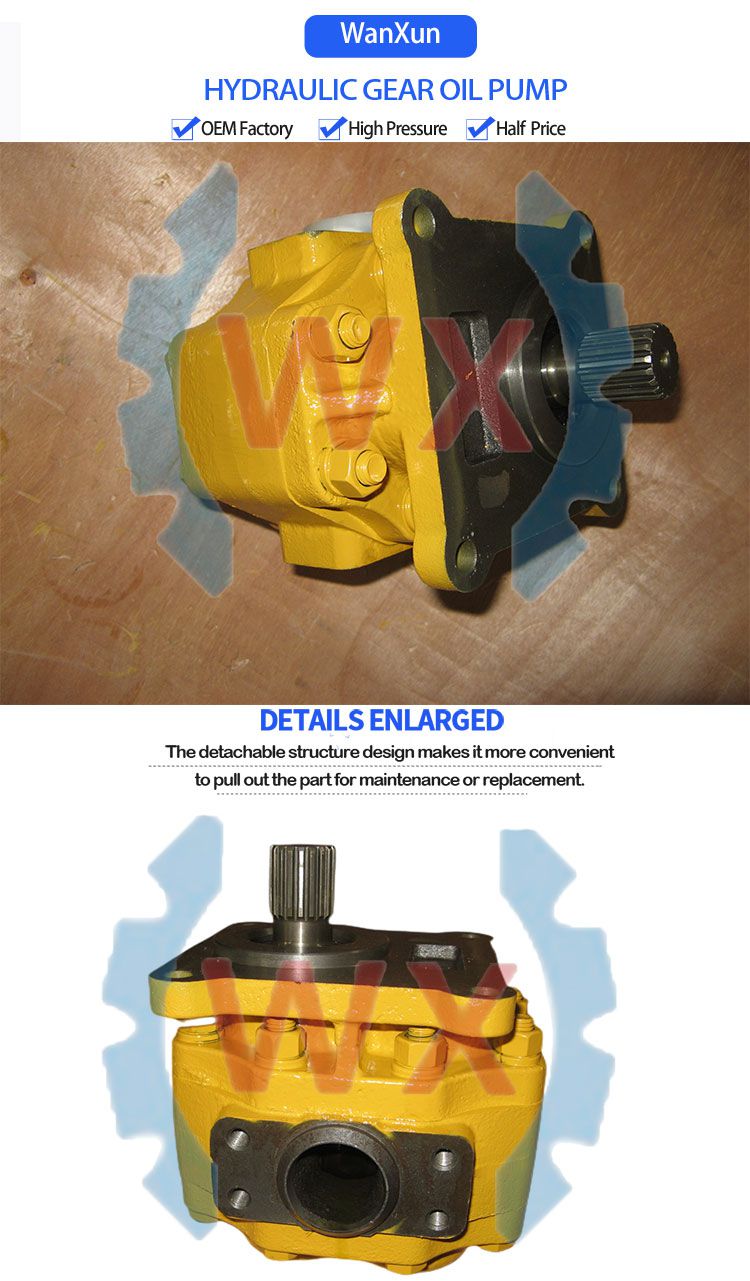 07440-72202 hydraulic gear pump for Komatsu Bulldozer D155/150