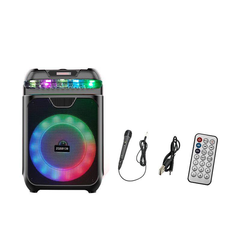 ZQS8139 best price active 15W power single 8 inch speaker subwoofer bluetooth speaker for outdoor