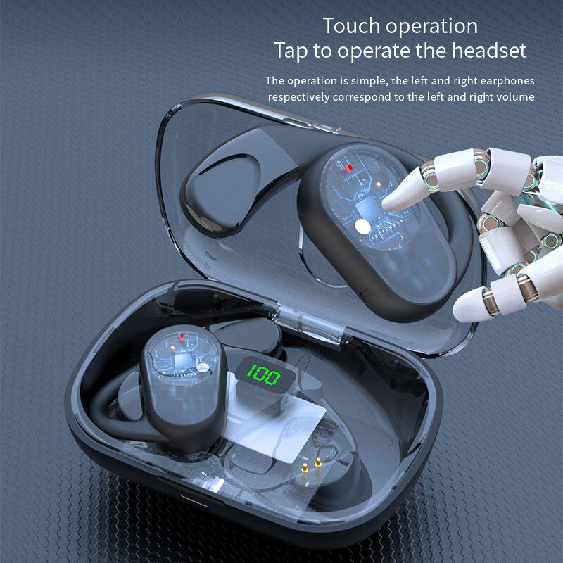 New Storage Box Earphone OWS Earphones Bluetooth Headphones Bluetooth Rotatable Speaker Hifi Airbuds Earbuds Wireless Sport Gift
