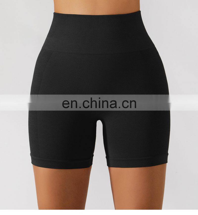 Tik Tok Seamless Hip Lift Yoga Shorts Tummy Control Biker High Waist Gym Leggings